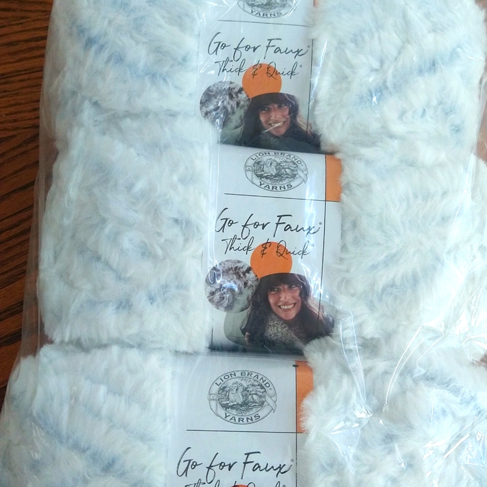Lion Brand Faux Thick and Quick Yarn, 2 Skeins